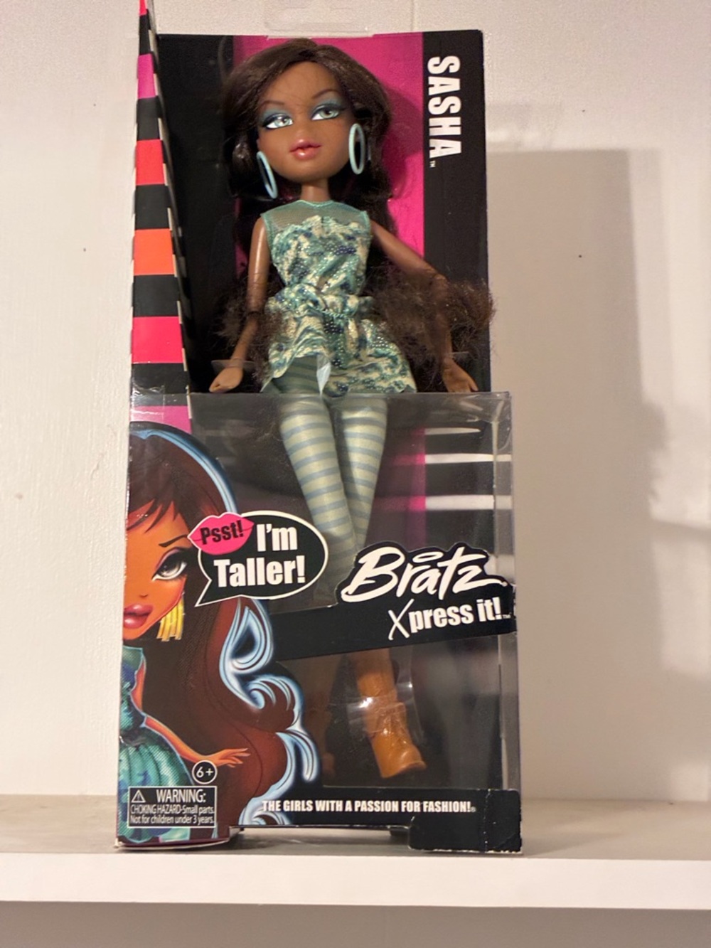 Bratz Xpress It Sasha Doll — Brown Hair with Teal Outfit